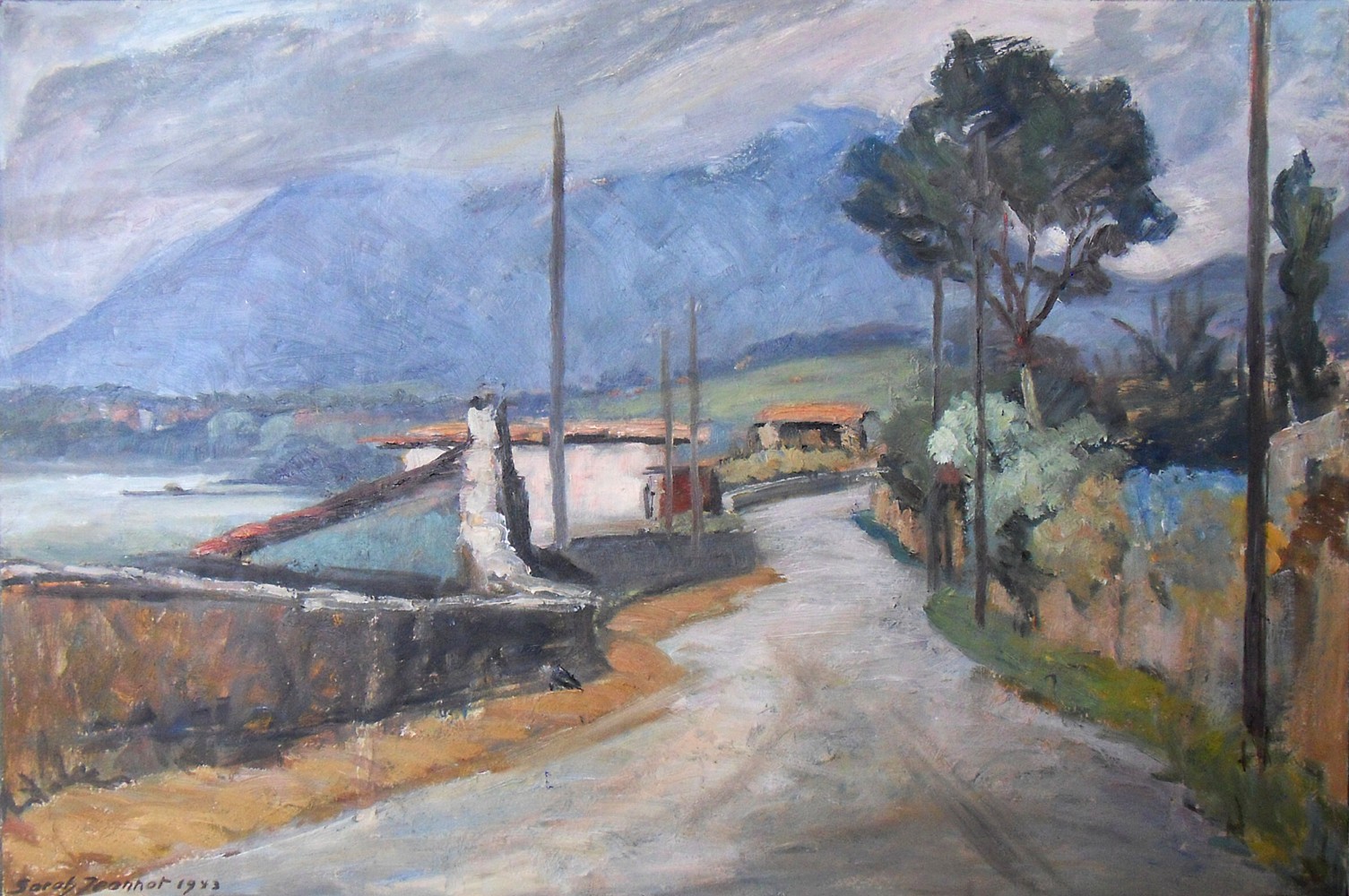 SARAH-JEANNOT-Bevaix-et-lac-Neuchatel-1943