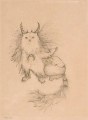 leonor-fini-gravure-chat-avec-cornes-36-27cm-1973